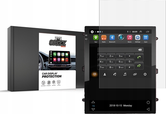 Изображение GrizzGlass Folia matowa GrizzGlass CarDisplay Protection do Junsun V1 Tesla Style 9,7 cali
