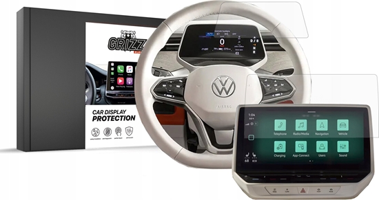 Изображение GrizzGlass Folia matowa GrizzGlass CarDisplay Protection do Volkswagen ID. Buzz 10"