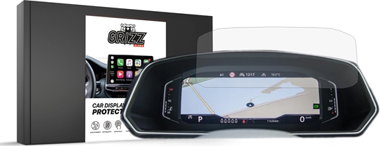 Изображение GrizzGlass Folia matowa GrizzGlass CarDisplay Protection do Volkswagen Polo Virtual Cockpit Pro 10,25" 2022