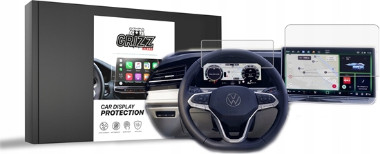 Изображение GrizzGlass Folia matowa GrizzGlass CarDisplay Protection Volkswagen VW Passat B9 15" 2024 [2w1]