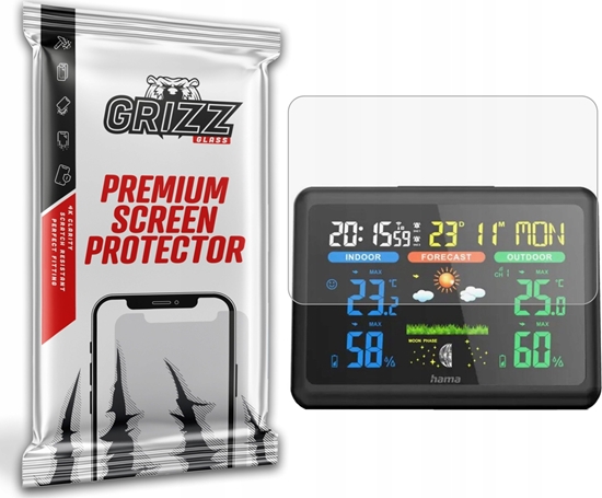 Picture of Stacja pogodowa GrizzGlass Folia matowa PaperScreen do stacji pogodowej HAMA Color (185861)