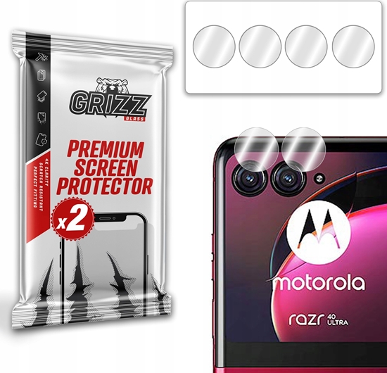 Изображение GrizzGlass Szko na aparat GrizzGlass HybridGlass Camera Motorola Razr 40 Ultra