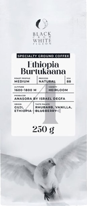 Picture of Ground specialty coffee Black Crow White Pigeon Ethiopia Burtukaana, 250 g