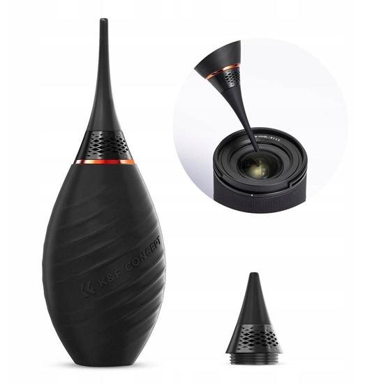 Изображение Gruszka Dmuchawka 2w1 Do Czyszczenia Matrycy Optyki Aparatu Obiektywu K&f / Kf08.041 / Czarny