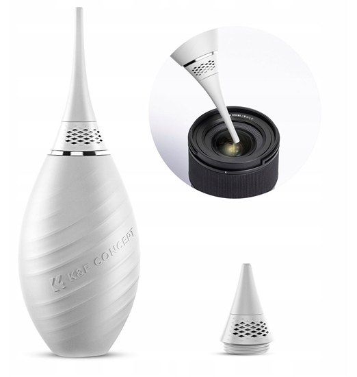 Изображение Gruszka Dmuchawka 2w1 Do Czyszczenia Matrycy Optyki Aparatu Obiektywu K&f / Kf08.048 / Biay