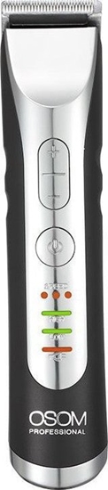 Picture of GTV OSOM Professional Hair Trimmer Profesionali plauk kantavimo mainl - trimeris, LiFePo4 baterija, 100-240 V, 50/60 Hz, pilkos spalvos