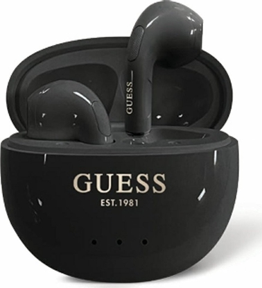Изображение Guess Glossy Effect Egg Shape Printed Classic Logo TWS headphones, black