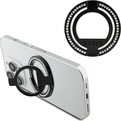 Изображение Guess Guess MagSafe Ring stand GUMRSALDGK czarny/black Rhinestone