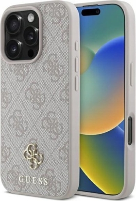 Attēls no Guess GUHMP16XP4SM4MP iPhone 16 Pro Max 6.9" pink/pink hardcase 4G Small Classic MagSafe