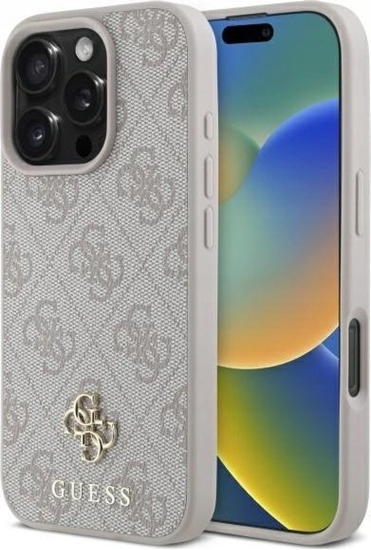 Picture of Guess GUHMP16XP4SM4MP iPhone 16 Pro Max 6.9" pink/pink hardcase 4G Small Classic MagSafe