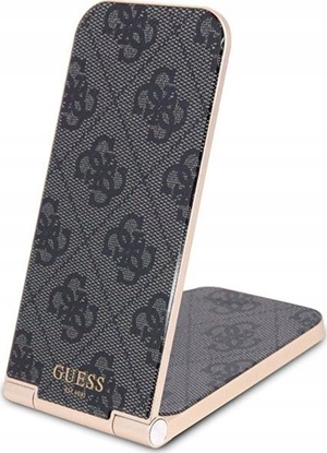 Изображение Guess adowarka indukcyjna Guess GUDCFAL4PEGK 2w1 15W 4G Pattern MagSafe czarny/black