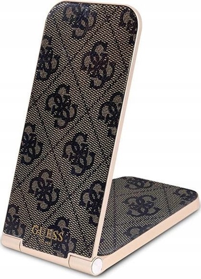 Изображение Guess adowarka indukcyjna Guess GUDCFAL4PEGW 2w1 15W 4G Pattern MagSafe brzowy/brown