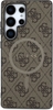 Picture of Guess PU Leather 4G Colored Ring MagSafe Case for Samsung Galaxy S25 Ultra / Brown