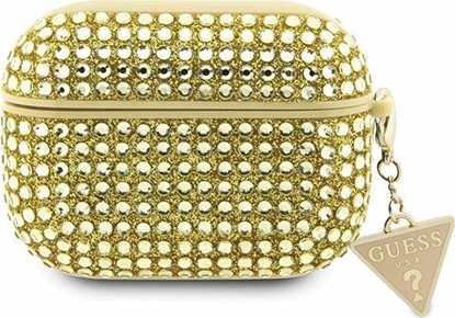 Изображение Guess Oryginalne Etui APPLE AIRPODS PRO Guess Hardcase Rhinestone Triangle (GUAPHDGTPD) zote