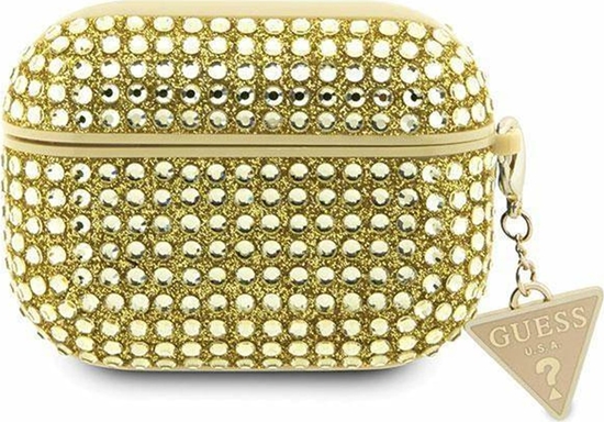 Picture of Guess Oryginalne Etui APPLE AIRPODS PRO Guess Hardcase Rhinestone Triangle (GUAPHDGTPD) zote
