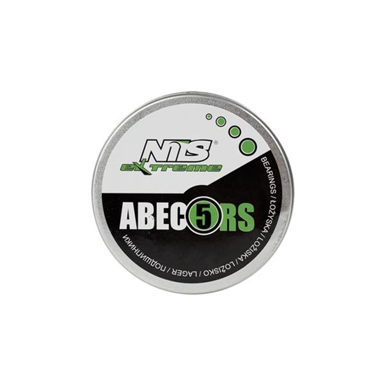 Picture of Gultņi ABEC-5 RS GREEN CARBON BEARINGS (8 szt.) METAL CASE NILS EXTREME