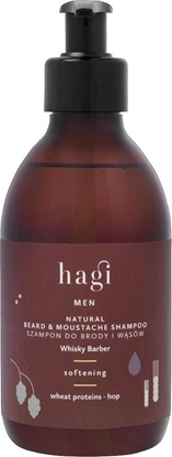 Attēls no Hagi Hagi Naturalny szampon do brody i wsów Whisky Barber 300ml