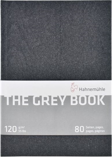 Picture of Hahnemühle HAHNEMUHLE THE GREY BOOK - szkicownik z szarymi kartkami 120g 40 ark. A4 uniw
