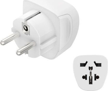 Изображение Hama Adapter Podróny Basic Gniazdo World -> Wtyk EU