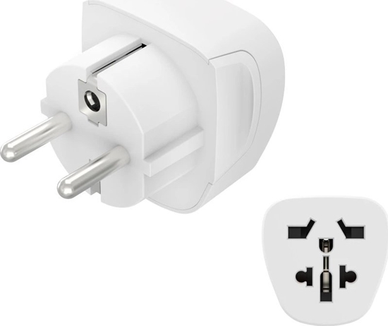 Изображение Hama Adapter Podróny Basic Gniazdo World -> Wtyk EU