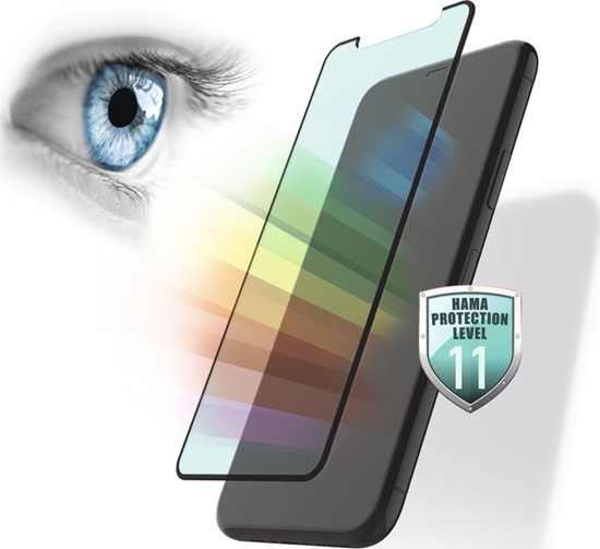 Picture of Hama Anti-Bluelight+Anti-bacterial 3D Tempered Glass for Apple iPhone 13 / 13 Pro