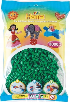 Picture of Hama Beads Hama Beads 201-10, Green, Tube bead, 3000 pc(s)
