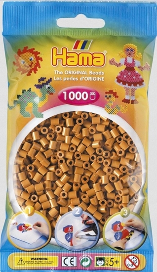 Picture of Hama Beads Hama midi perler 1000stk lys brun