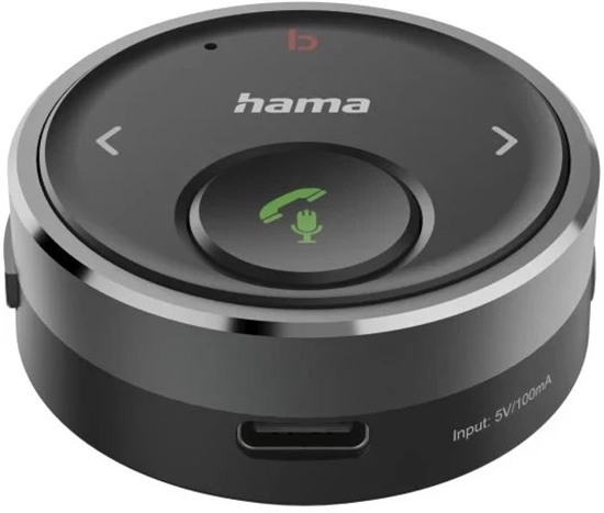 Picture of Transmiter FM Hama Bluetooth Registered Receiver for Cars 3 5 mm czarny - odbiornik Bluetooth