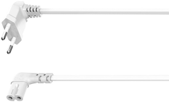 Picture of HAMA Euro Mains Lead angled on both side
