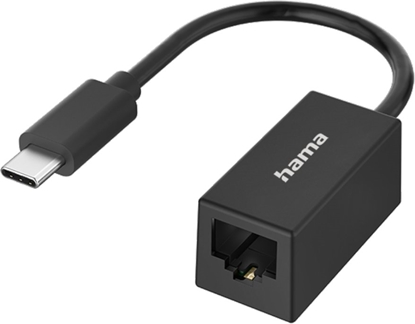 Attēls no Hama Network Adapter  USB-C - LAN  melna - Adapteris