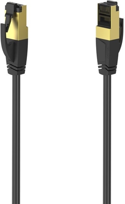 Изображение Hama Network Cable  Cat 8  S/FTP ekranets  0 5 m  melna - Vads