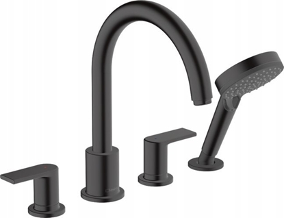 Attēls no Hansgrohe Bateria Vernis Shape nawannowa 4-otworowa czarny mat