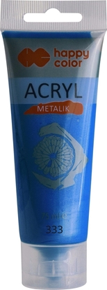 Изображение Happy Color Farba akrylowa Happy Color 75ml granatowy metalik