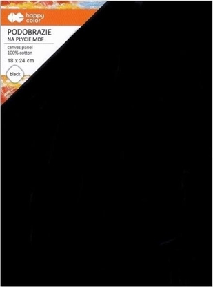 Picture of Happy Color Podobrazie baweniane 24x30, impregnowane czarne, MDF 4mm, Happy Color