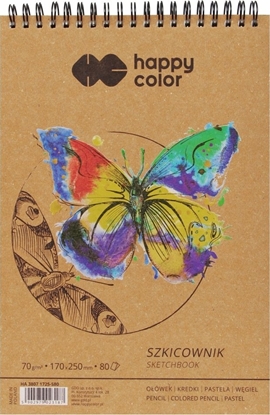 Attēls no Happy Color Szkicownik na spirali 170x250mm 80K HAPPY COLOR