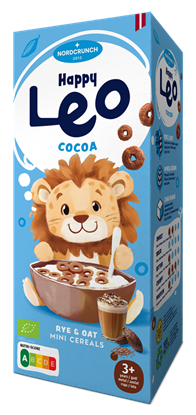 Picture of Happy Leo rudzu un auzu pārslas ar kakao, Organic, 150g