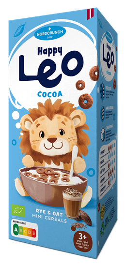 Picture of Happy Leo rudzu un auzu pārslas ar kakao, Organic, 150g