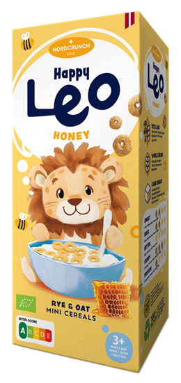 Picture of Happy Leo rudzu un auzu pārslas ar medu, Organic, 150g