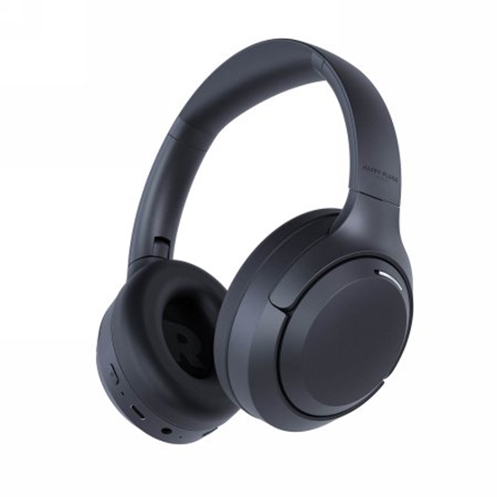 Picture of Happy Plugs Play Lite - bezprzewodowe suchawki nauszne z wejciem 3,5 mm i wbudowanym radiem (black)