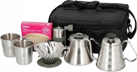 Picture of Hario Hario - Outdoor Coffee Full Set - Zestaw akcesoriów kawowych z torb