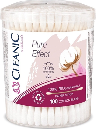 Attēls no HARPER Cleanic Patyczki higieniczne Pure Effect -100% biodegradowalne 1op.-100szt (pudeko)