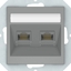 Picture of Harry Potter COMP SOCKET 2PL GREY KLRJ45-26E2-02 QR