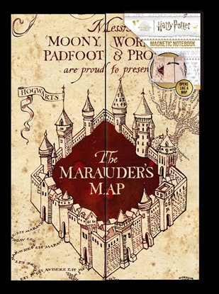 Attēls no Harry Potter ThumbsUP! Notizbuch A5- Harry Potter - Karte d. Rumtreibers