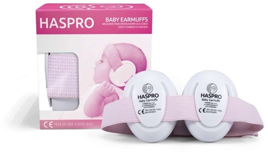 Picture of HASPRO - NAUSZNIKI DLA NIEMOWLT RÓOWE   0+