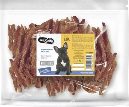 Attēls no Hau&Miau Pausesnack przysmak dla psa, mikkie paski z kaczki 1kg