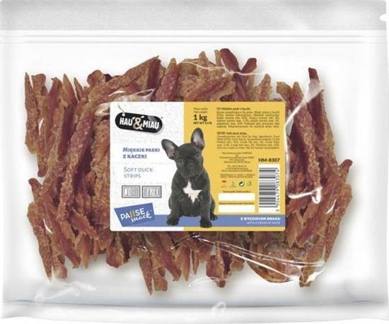 Picture of Hau&Miau Pausesnack przysmak dla psa, mikkie paski z kaczki 1kg
