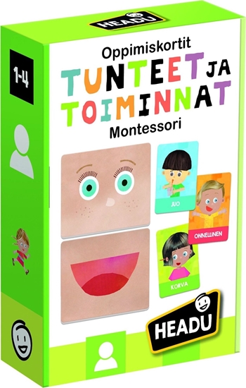 Picture of Headu HEADU Flashcards Emotions and Actions Montessori (In Finnish lang.)