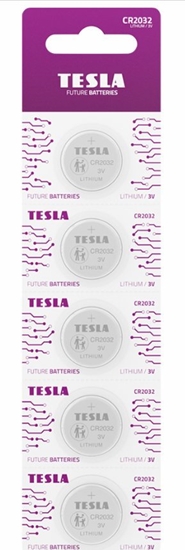 Picture of Hedo BATERIA LITOWA TESLA CR2032 B5 3.0V Li/Mn02 5 SZTUK