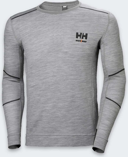 Изображение Helly Hansen Undershirt HELLY HANSEN Lifa Merino Crewneck, gray XL