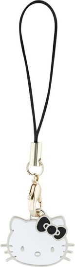 Picture of Hello Kitty zawieszka HKCPMKHK Phone      Strap czarny/black Charm Kitty Head